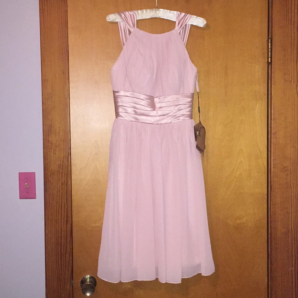 JenJenHouse Pearl Pink Bridesmaid Dress
